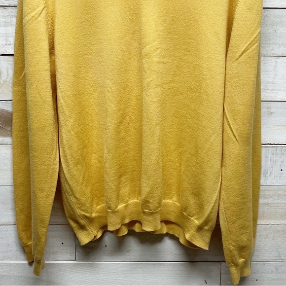 Brooks Brothers Sweater XL Italian Merino WoolYellow - Picture 3 of 10